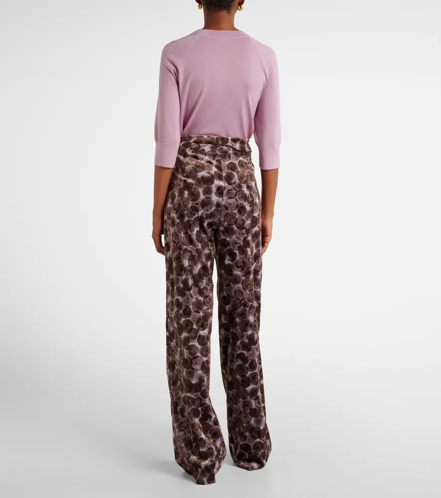 Dries Van Noten Pantera cotton-blend straight pants | Thumbnail 3