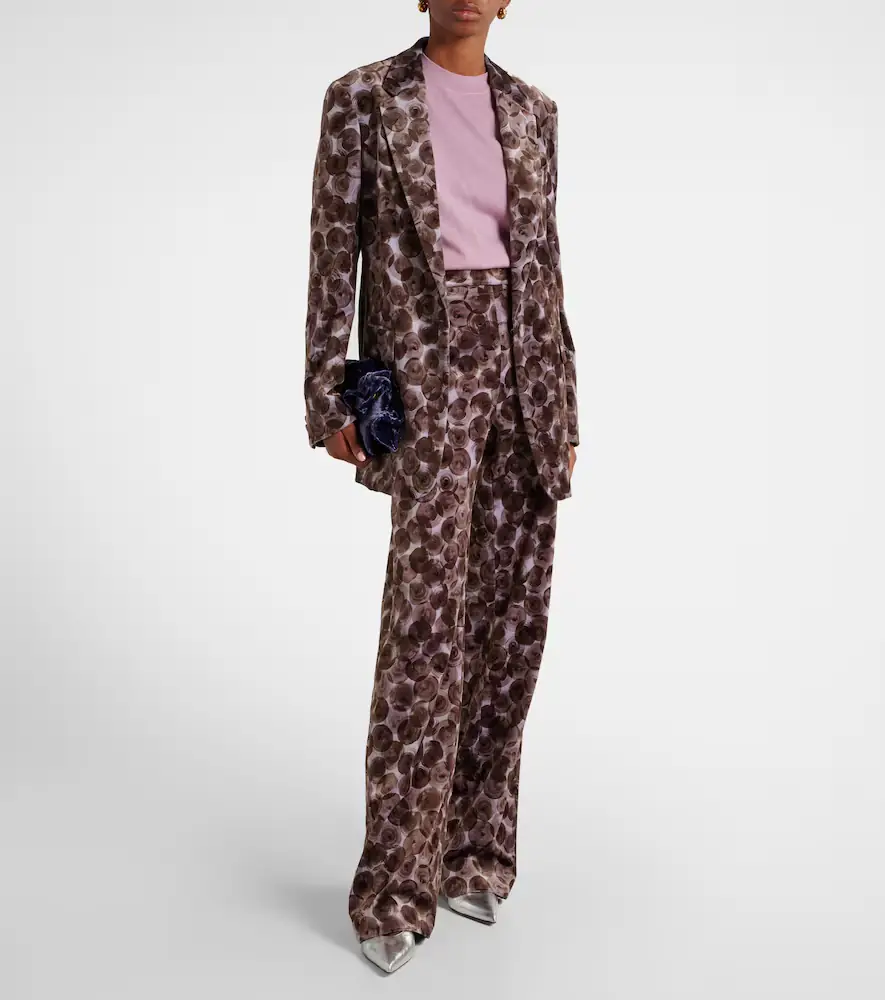 Dries Van Noten Pantera cotton-blend straight pants | Thumbnail 5