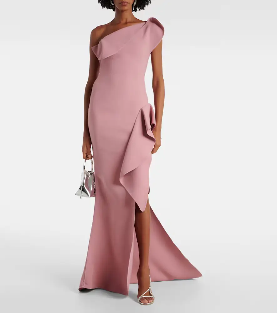 Maticevski Provenance ruffled one-shoulder crêpe gown | Thumbnail 2