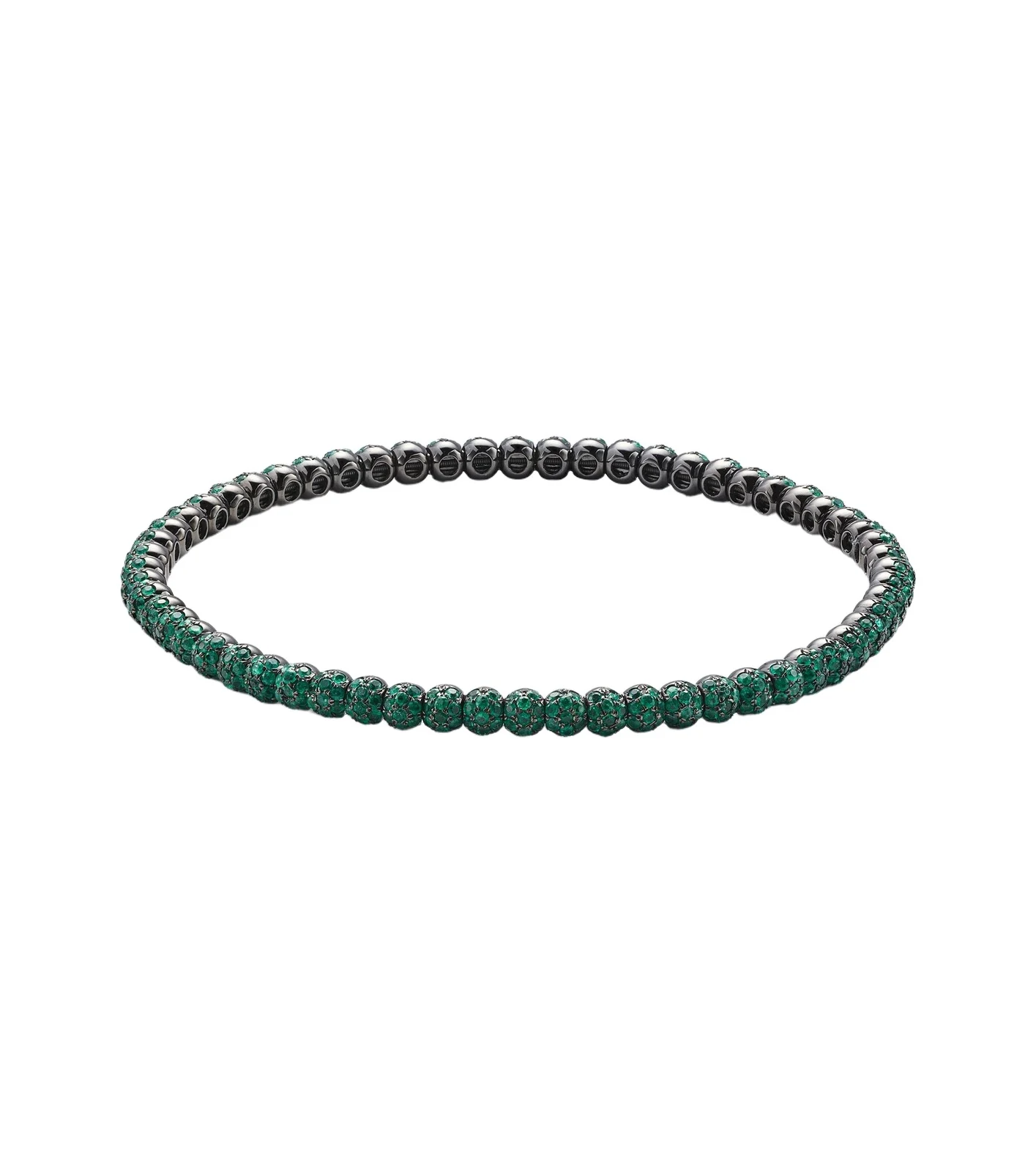 18kt rose gold bracelet with emeralds 18kt rose gold bracelet with emeralds