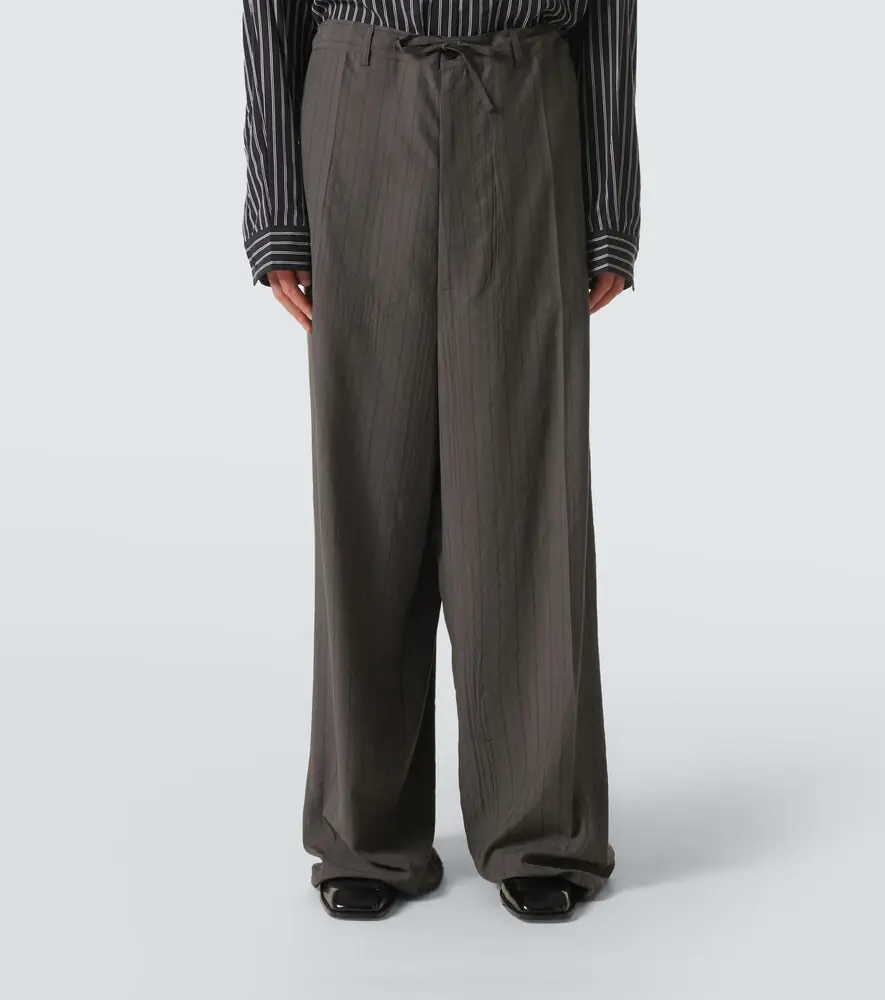 Balenciaga Pinstripe wide-leg pants | Thumbnail 3