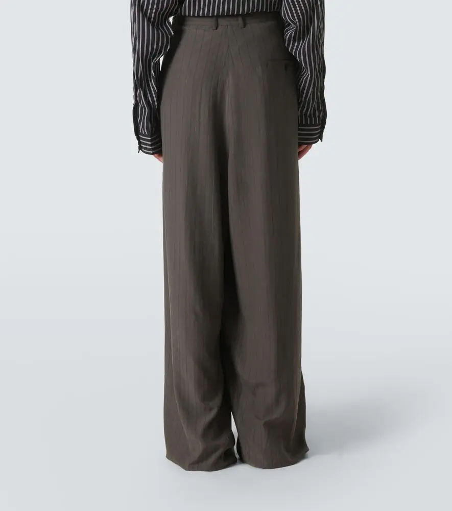 Balenciaga Pinstripe wide-leg pants | Thumbnail 4