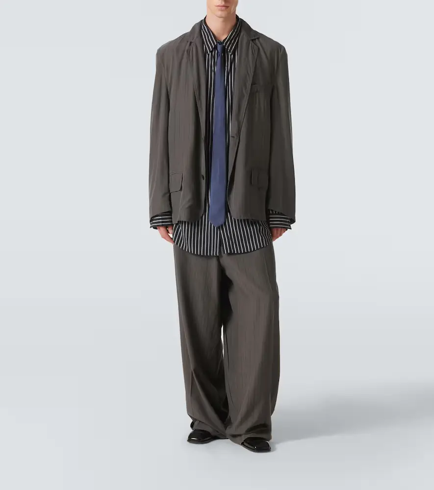 Balenciaga Pinstripe wide-leg pants | Thumbnail 5