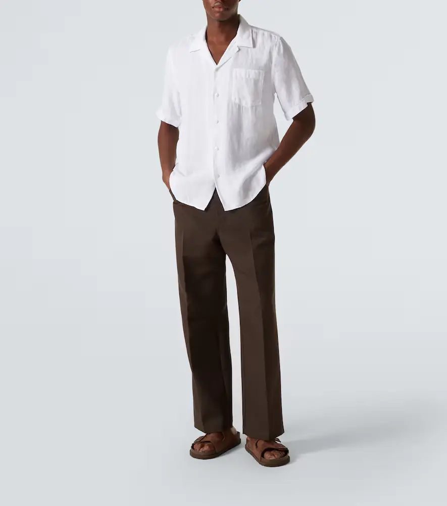 Vilebrequin Charli linen bowling shirt | Thumbnail 3