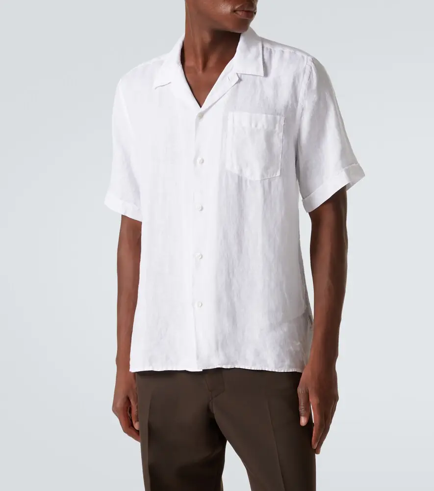 Vilebrequin Charli linen bowling shirt | Thumbnail 5