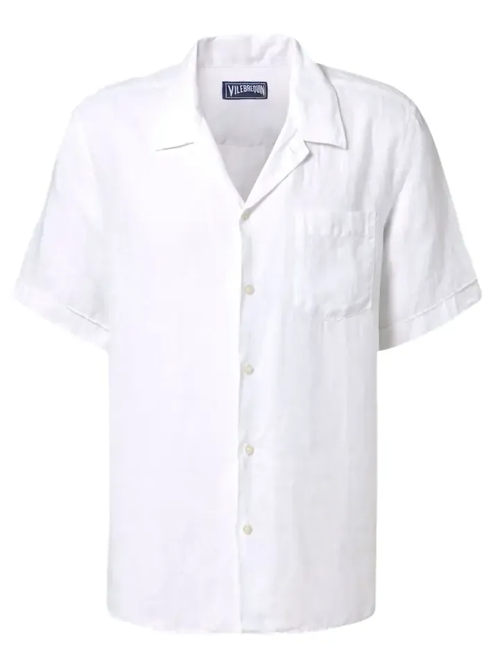 Charli linen bowling shirt