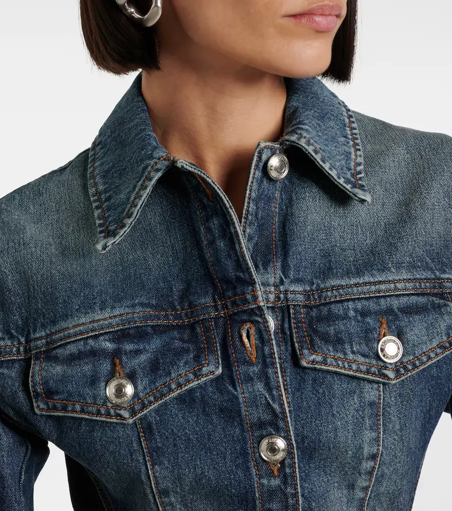 Sportmax Fiorito denim midi dress | Thumbnail 3 Sportmax Fiorito denim midi dress | Thumbnail 3