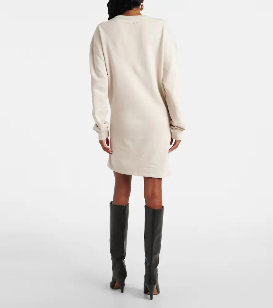 Marant Étoile Pipper draped cotton jersey minidress | Thumbnail 3