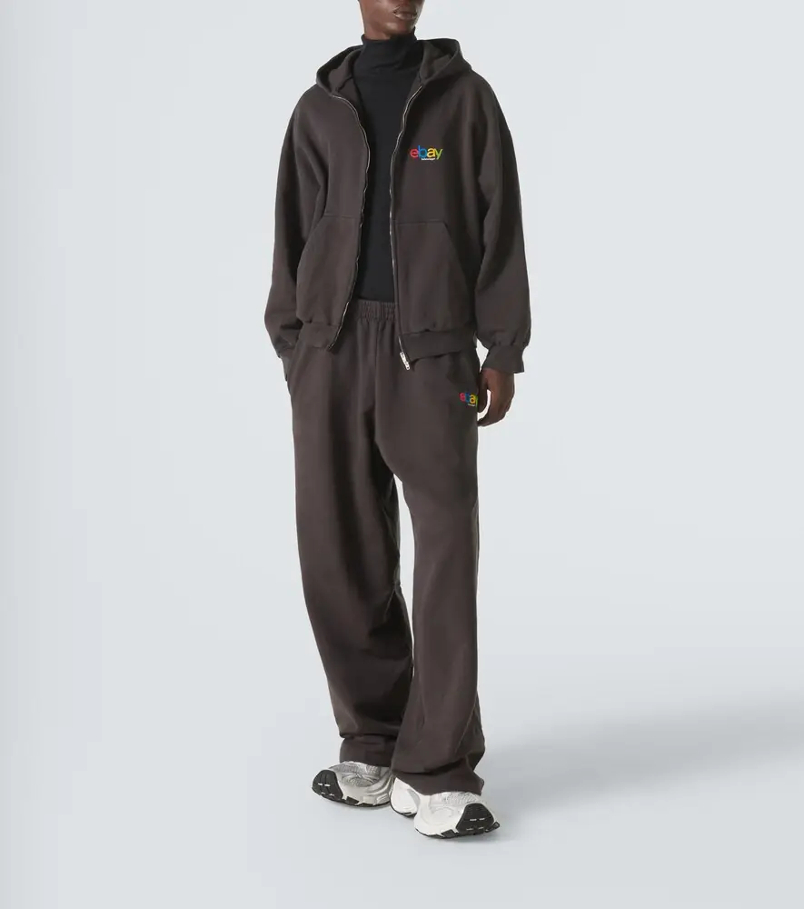 Balenciaga Printed cotton jersey sweatpants | Thumbnail 3