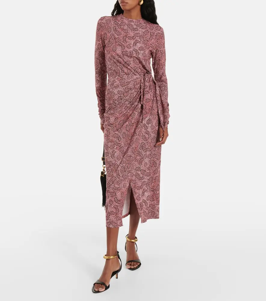 Marant Étoile Lisy jersey wrap dress | Thumbnail 5