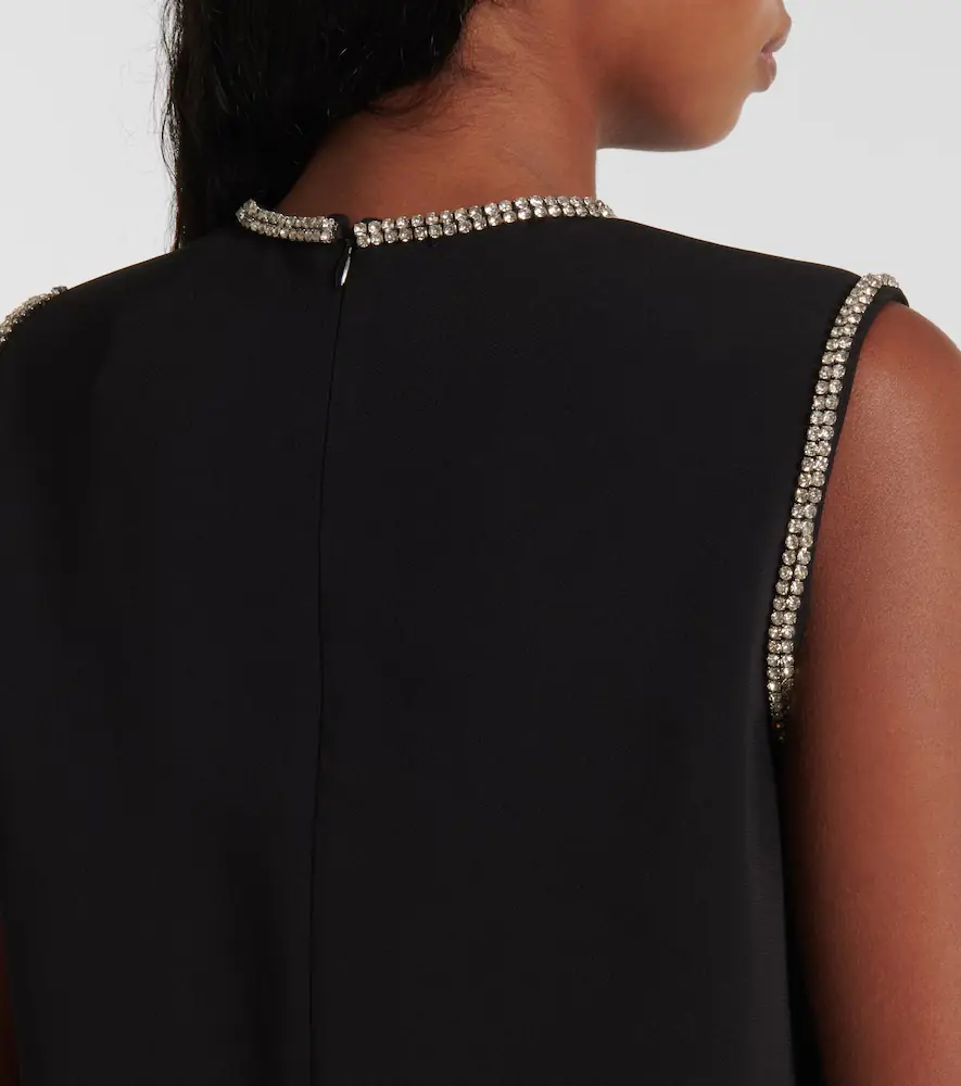 Sportmax Earry embellished cady minidress | Thumbnail 4 Sportmax Earry embellished cady minidress | Thumbnail 4