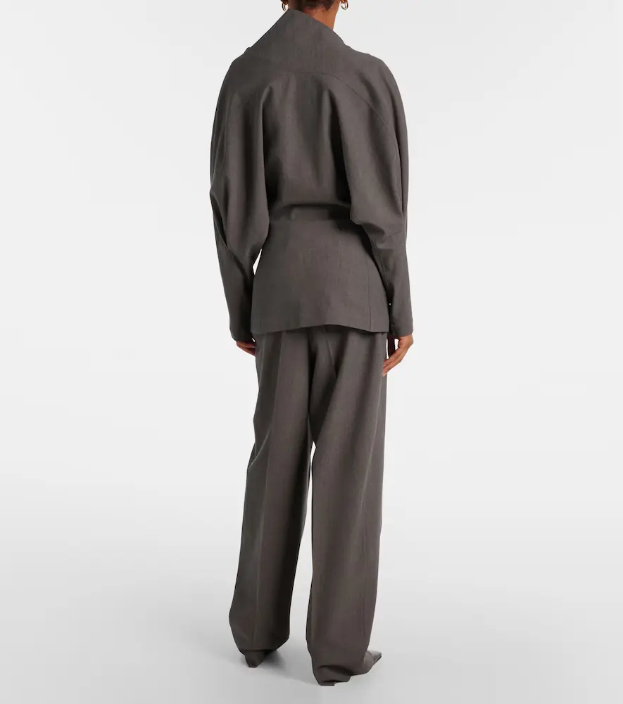 Bottega Veneta Draped wool-blend top | Thumbnail 4