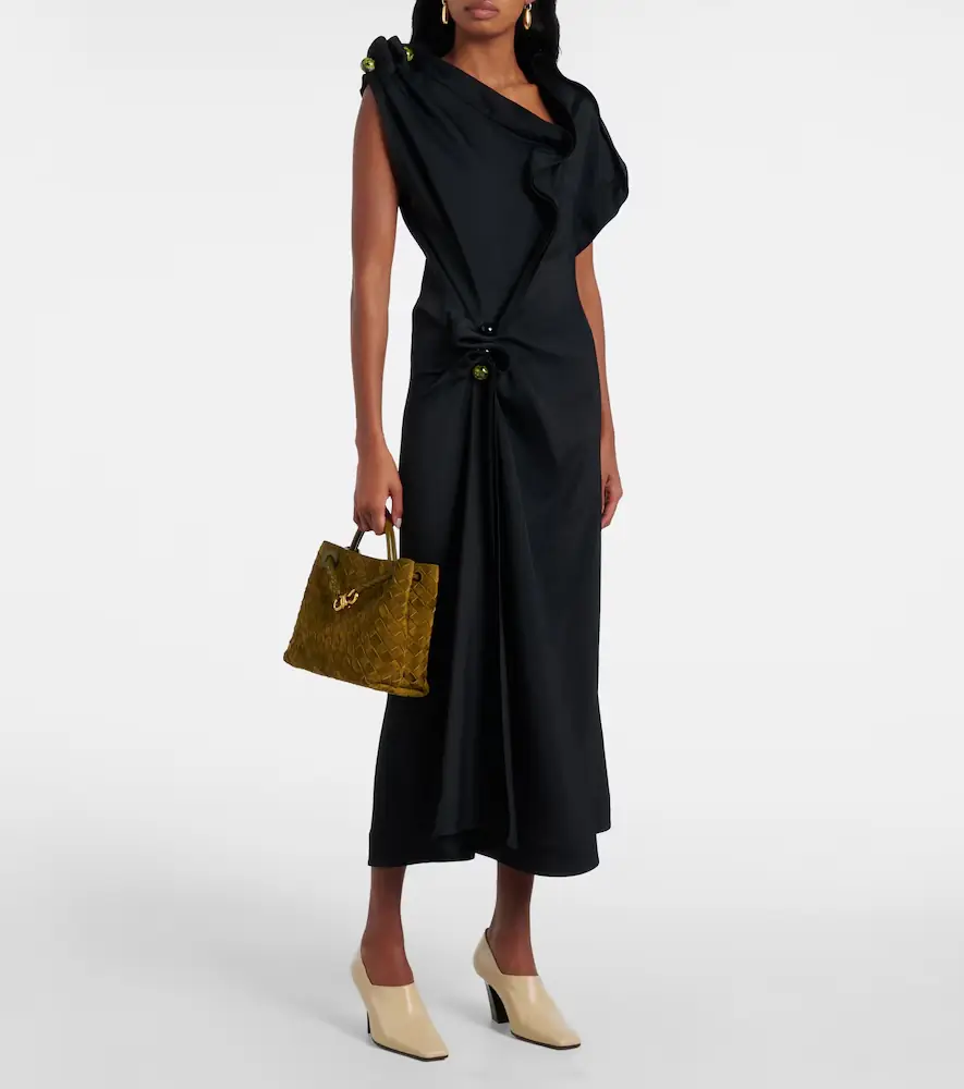 Bottega Veneta Gathered midi dress | Thumbnail 3