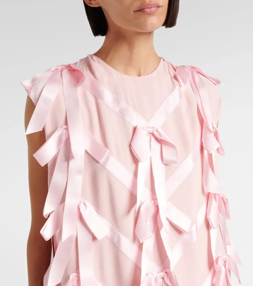 Prada Ribbon midi dress | Thumbnail 3
