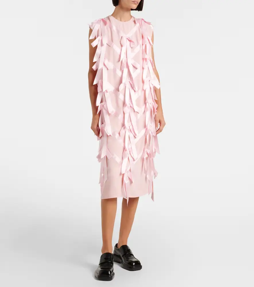 Prada Ribbon midi dress | Thumbnail 5