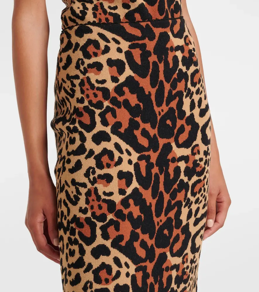 BLUMARINE Leo leopard-print jacquard pencil skirt | Thumbnail 2