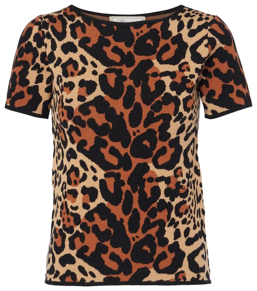 BLUMARINE Shoert leopard-print top | Image 1 BLUMARINE Shoert leopard-print top | Image 1