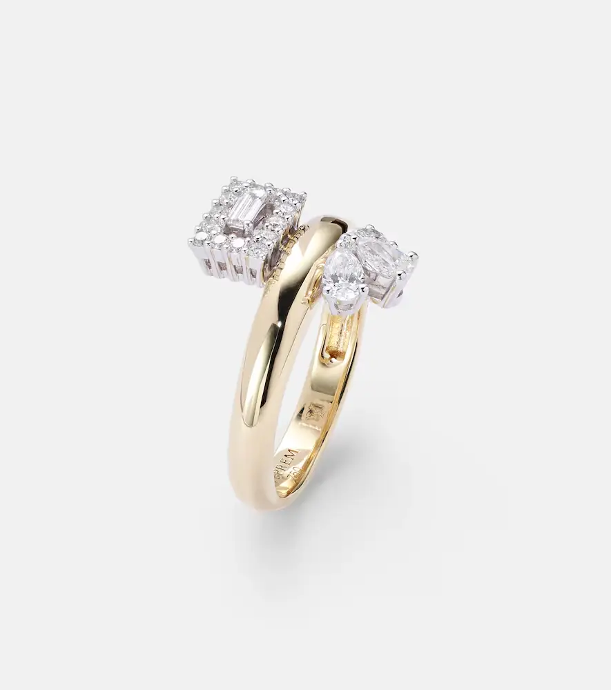 YEPREM Golden Strada 18kt gold ring with diamonds | Thumbnail 2 YEPREM Golden Strada 18kt gold ring with diamonds | Thumbnail 2
