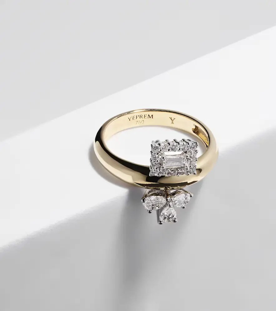 YEPREM Golden Strada 18kt gold ring with diamonds | Thumbnail 3 YEPREM Golden Strada 18kt gold ring with diamonds | Thumbnail 3