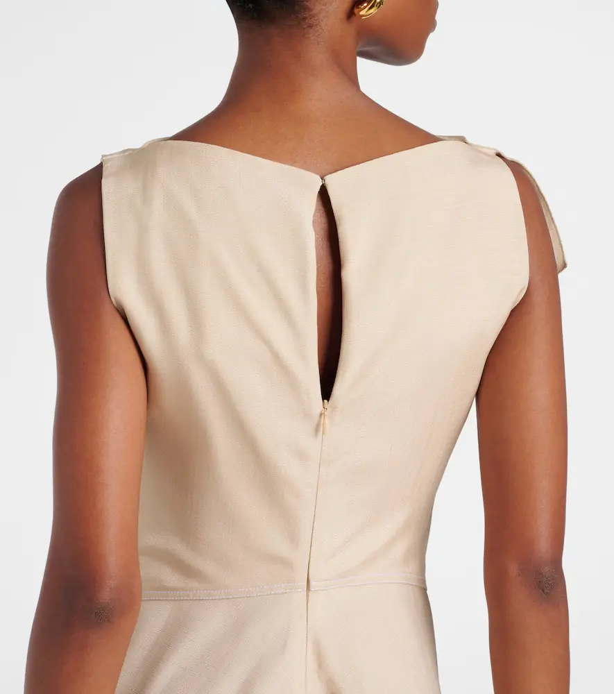Victoria Beckham Deconstructed gathered midi dress | Thumbnail 2