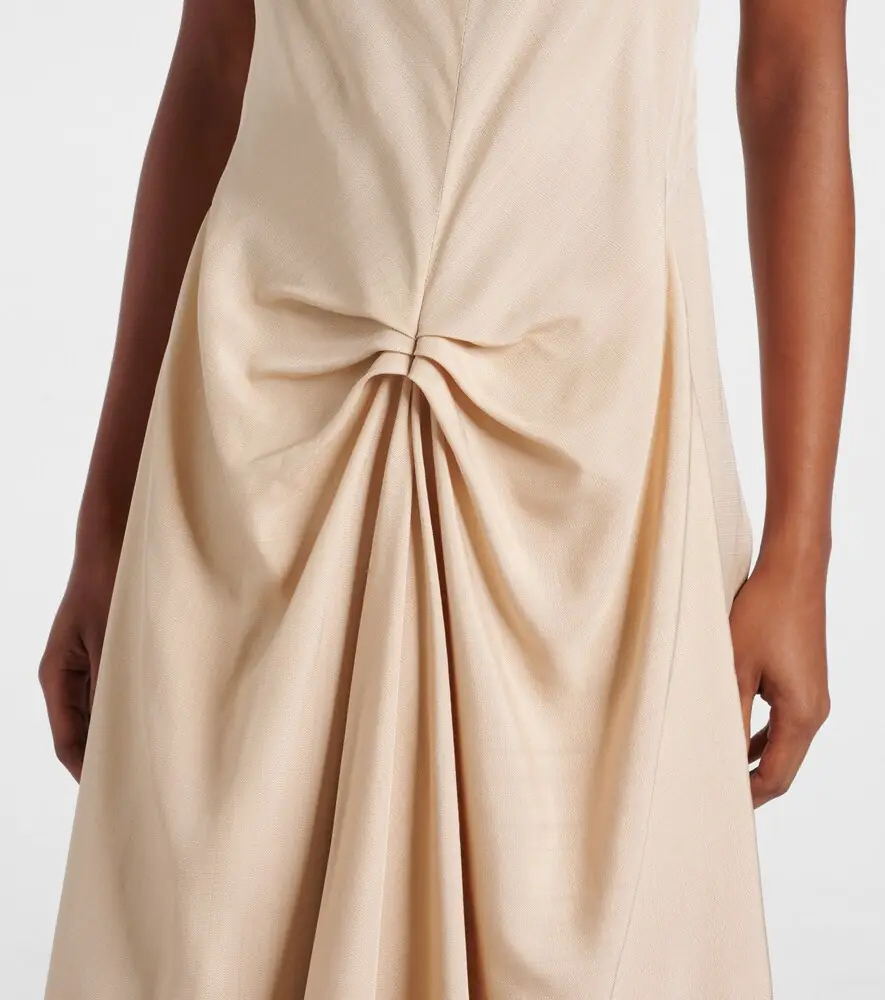 Victoria Beckham Deconstructed gathered midi dress | Thumbnail 7