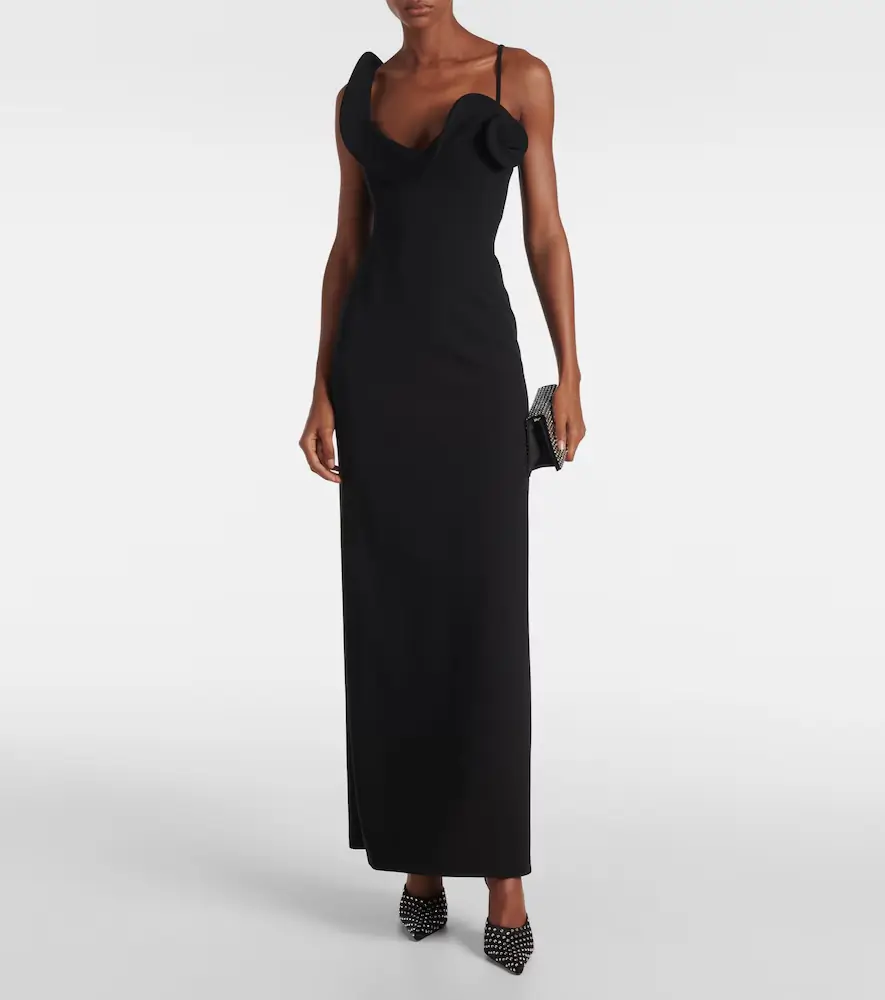 Magda Butrym Floral-appliqué wool-blend gown | Thumbnail 2 Magda Butrym Floral-appliqué wool-blend gown | Thumbnail 2