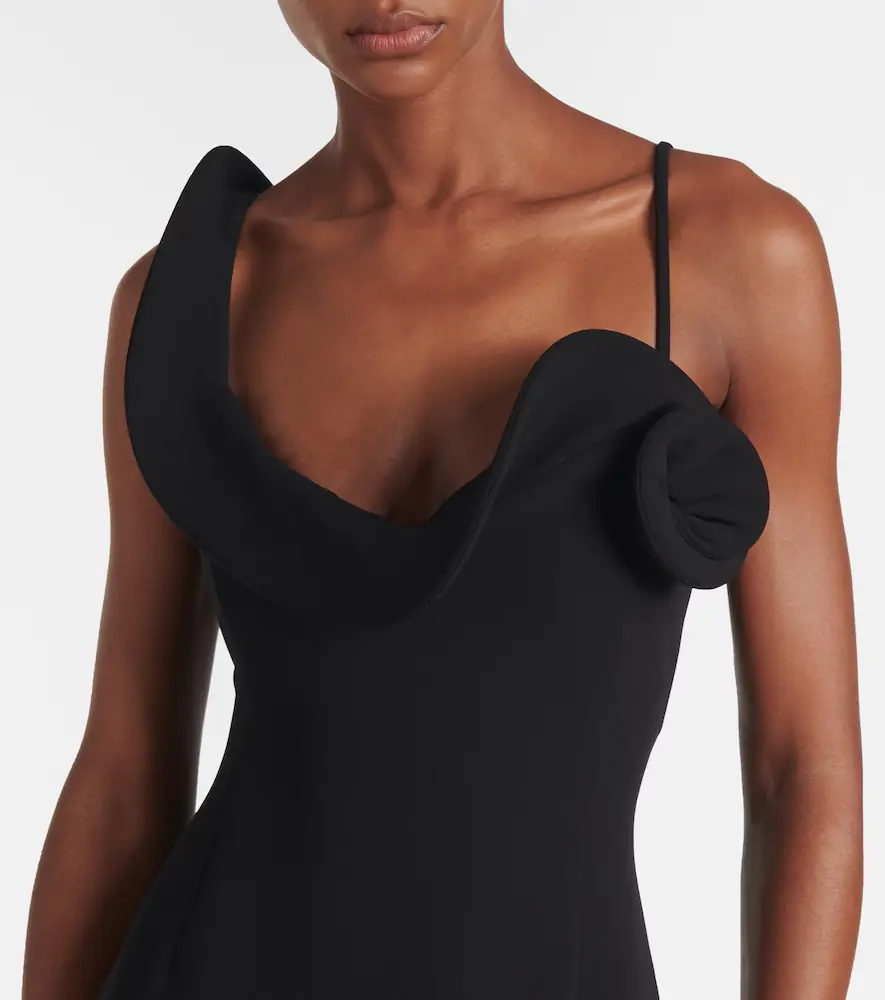 Magda Butrym Floral-appliqué wool-blend gown | Thumbnail 4 Magda Butrym Floral-appliqué wool-blend gown | Thumbnail 4
