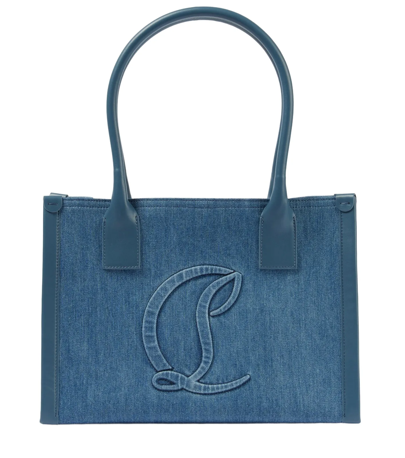 By My Side E/W Large denim tote bag