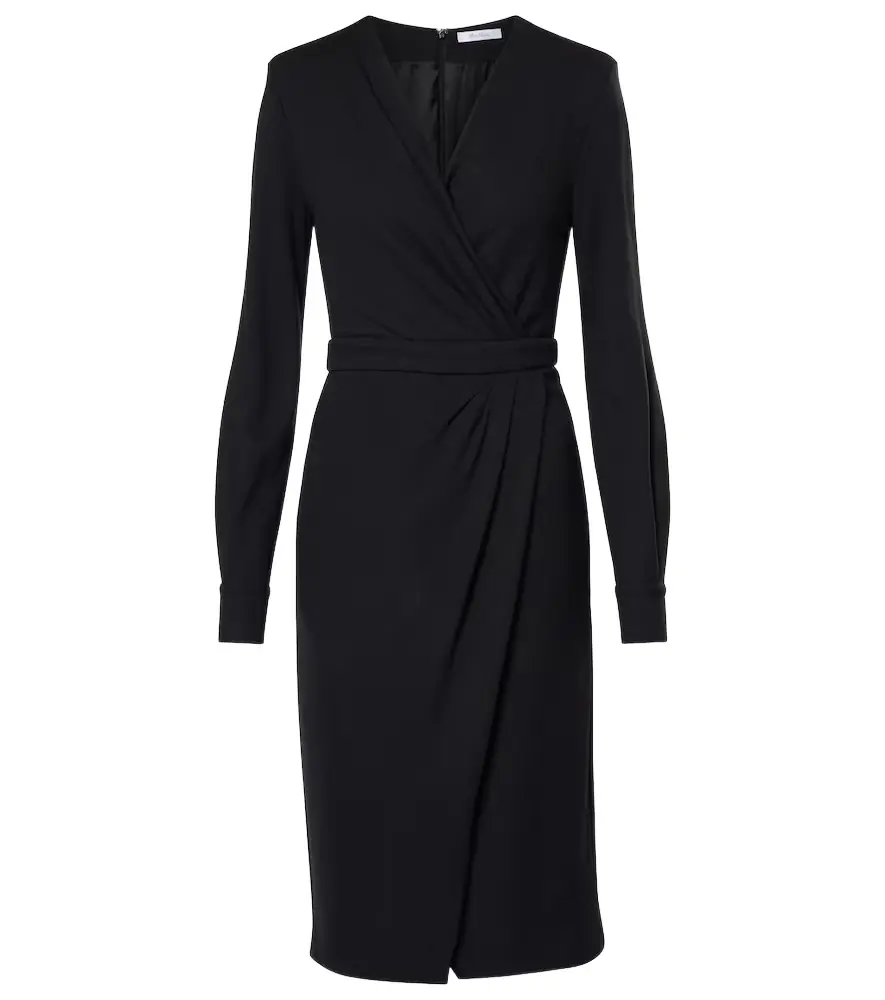 Max Mara Virtus gathered jersey midi dress | Image 1 Max Mara Virtus gathered jersey midi dress | Image 1