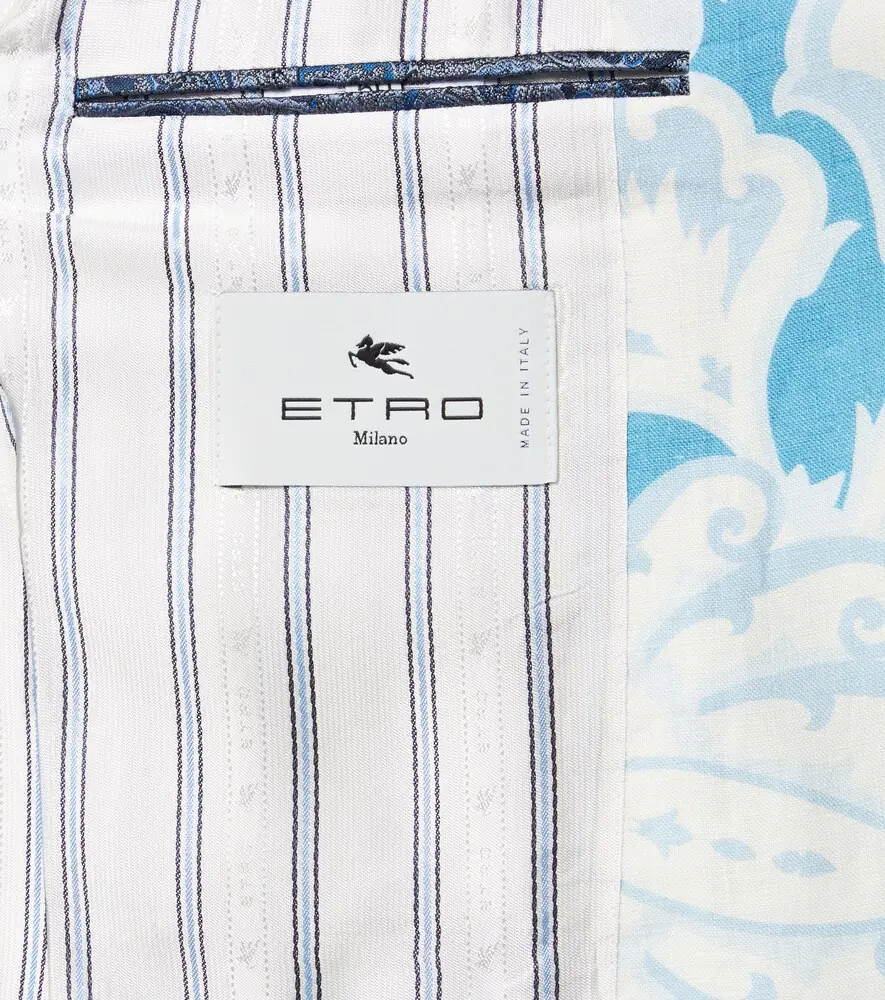 Etro Printed single-breasted cotton blazer | Thumbnail 2 Etro Printed single-breasted cotton blazer | Thumbnail 2