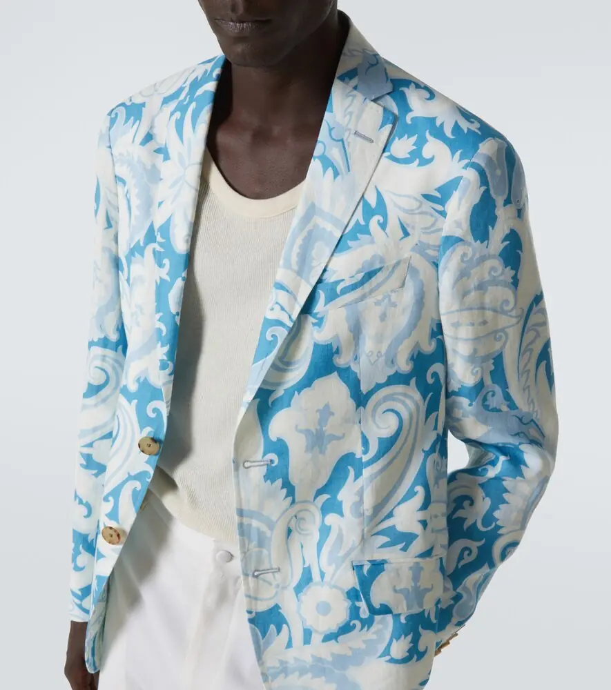 Etro Printed single-breasted cotton blazer | Thumbnail 4 Etro Printed single-breasted cotton blazer | Thumbnail 4
