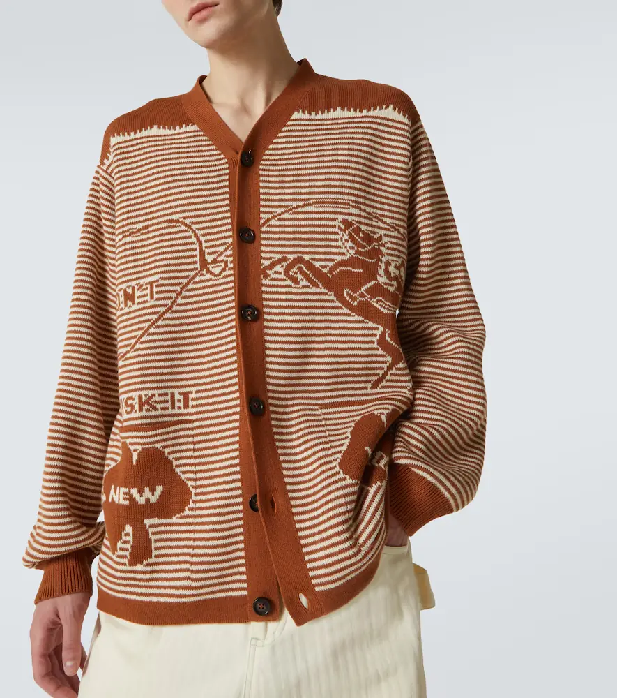 BODE Buckaroo striped cotton cardigan | Thumbnail 2