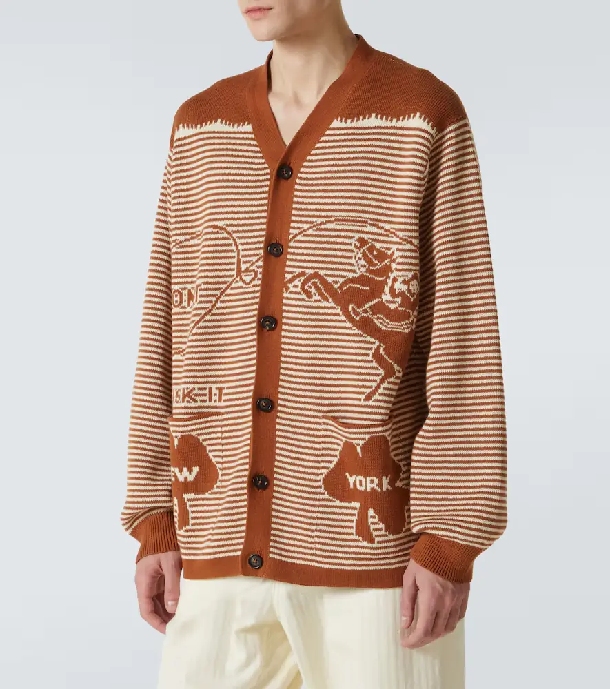 BODE Buckaroo striped cotton cardigan | Thumbnail 4