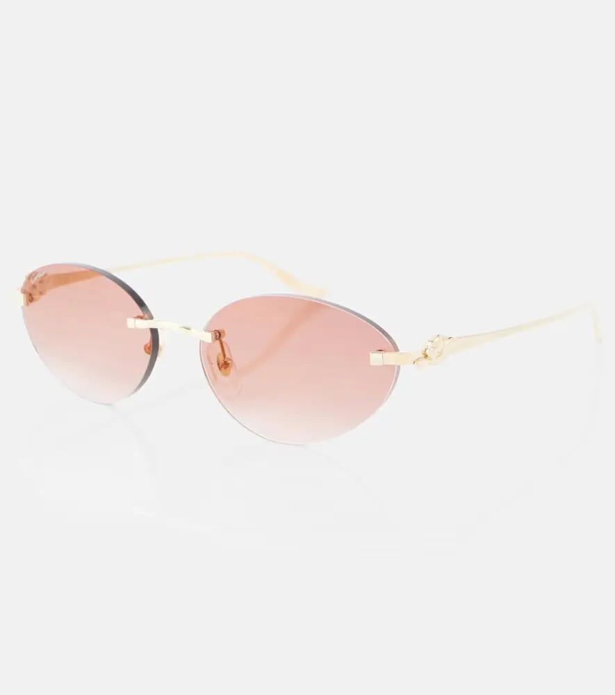 Cartier Eyewear Collection Panthère de Cartier oval sunglasses | Thumbnail 4 Cartier Eyewear Collection Panthère de Cartier oval sunglasses | Thumbnail 4