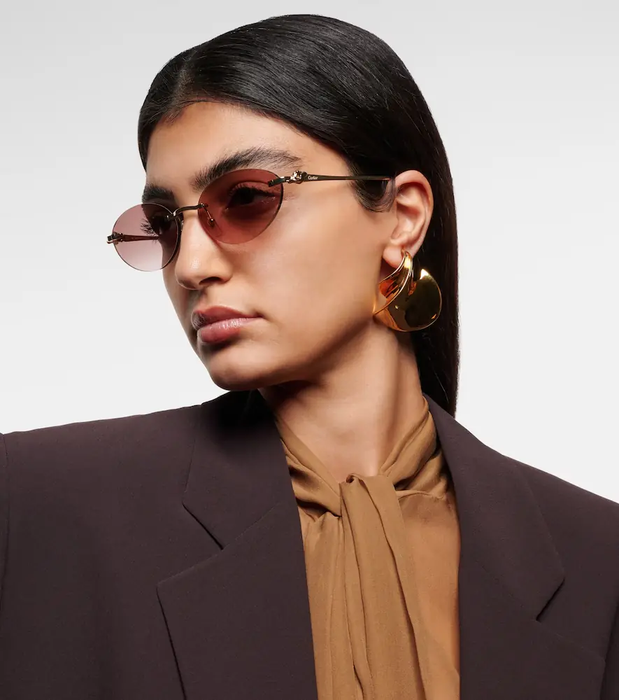 Cartier Eyewear Collection Panthère de Cartier oval sunglasses | Thumbnail 5 Cartier Eyewear Collection Panthère de Cartier oval sunglasses | Thumbnail 5