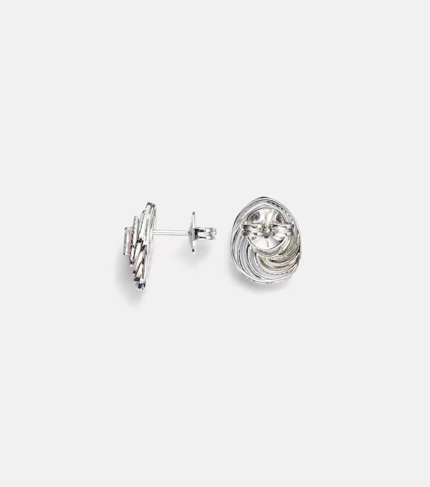 Kamyen Oceane 18kt white gold earrings with enamel and diamonds | Thumbnail 2 Kamyen Oceane 18kt white gold earrings with enamel and diamonds | Thumbnail 2