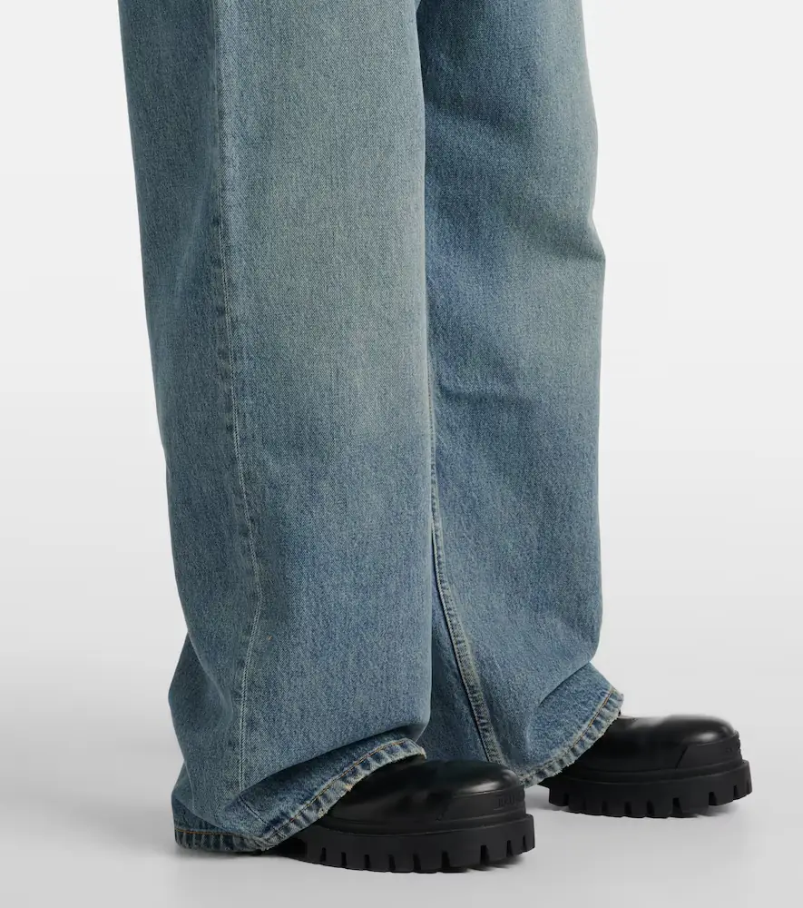 Balenciaga Faded mid-rise wide-leg jeans | Thumbnail 3 Balenciaga Faded mid-rise wide-leg jeans | Thumbnail 3