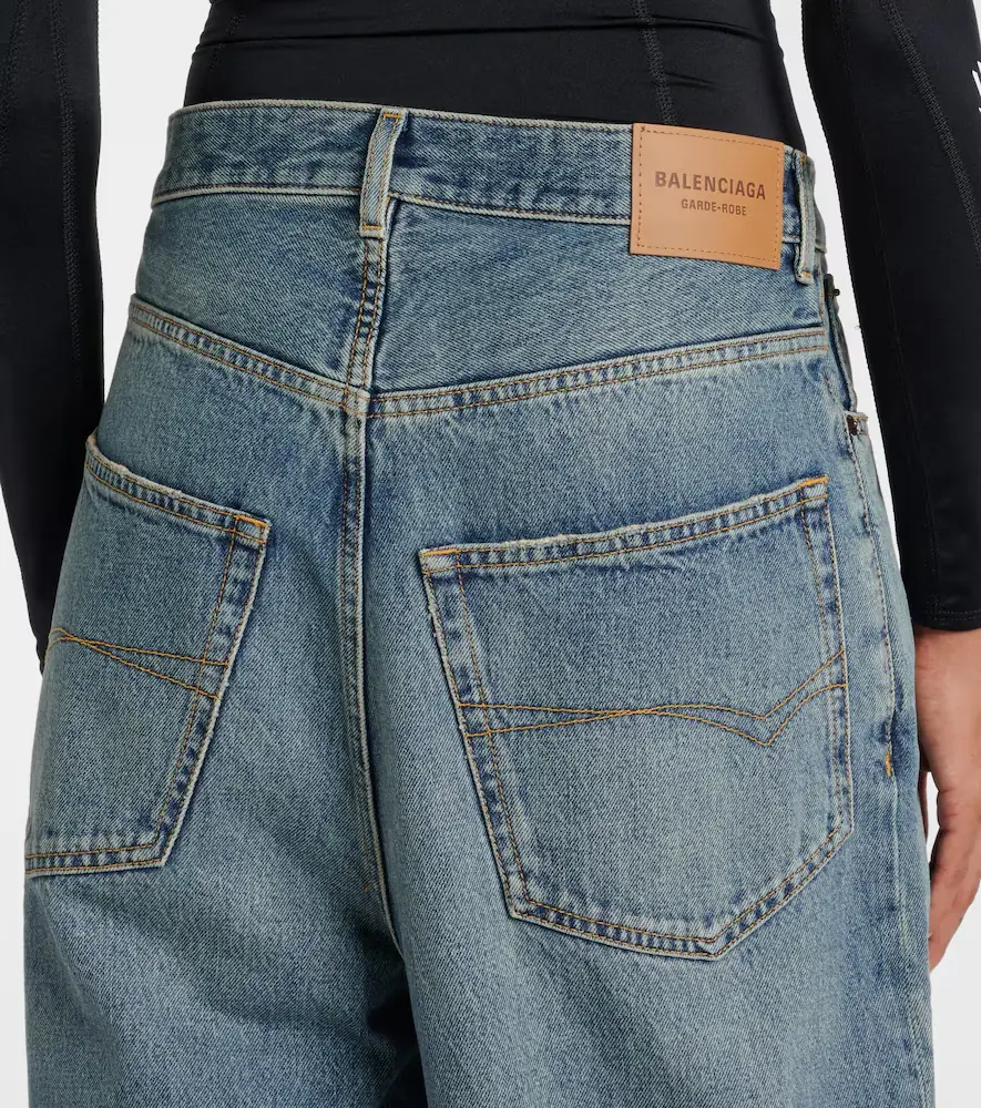 Balenciaga Faded mid-rise wide-leg jeans | Thumbnail 7 Balenciaga Faded mid-rise wide-leg jeans | Thumbnail 7