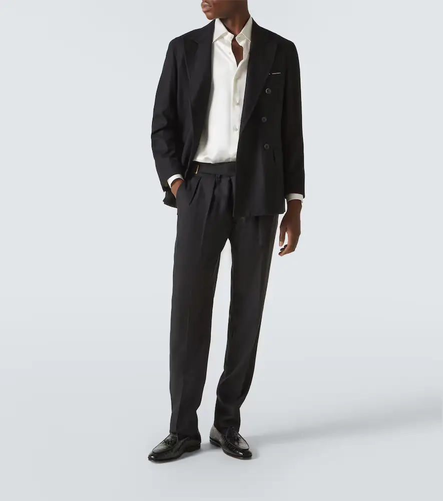 Rubinacci Silk satin tuxedo shirt | Thumbnail 5