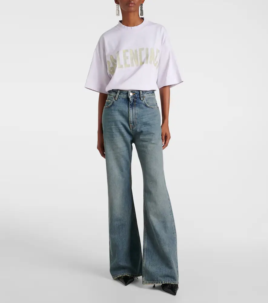 Balenciaga Mid-rise flared jeans | Thumbnail 5