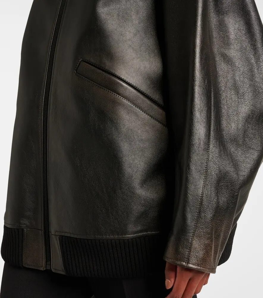The Row Kengia leather bomber jacket | Thumbnail 3 The Row Kengia leather bomber jacket | Thumbnail 3