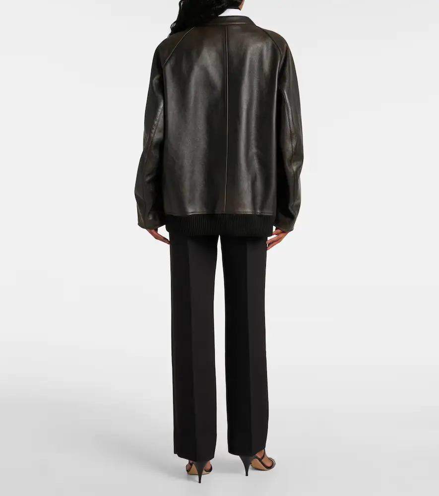 The Row Kengia leather bomber jacket | Thumbnail 4 The Row Kengia leather bomber jacket | Thumbnail 4