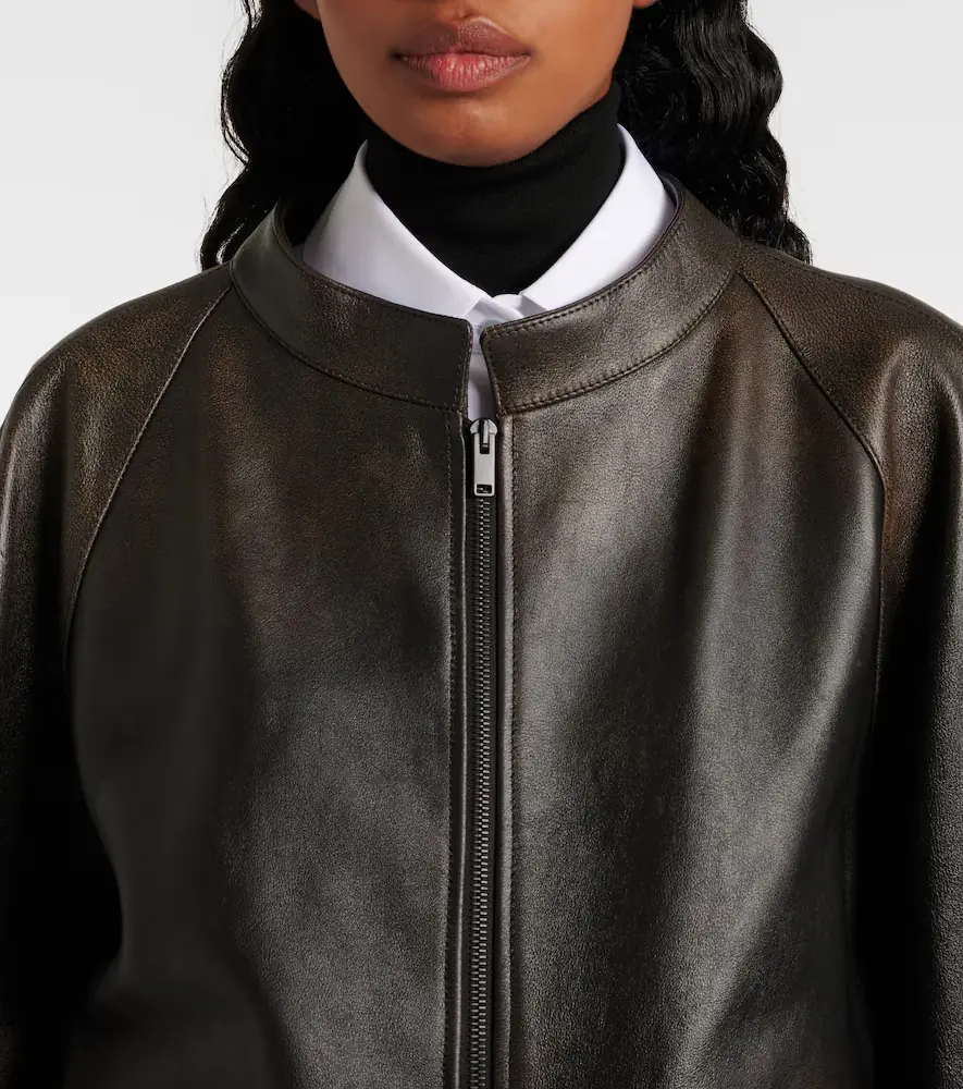 The Row Kengia leather bomber jacket | Thumbnail 5 The Row Kengia leather bomber jacket | Thumbnail 5
