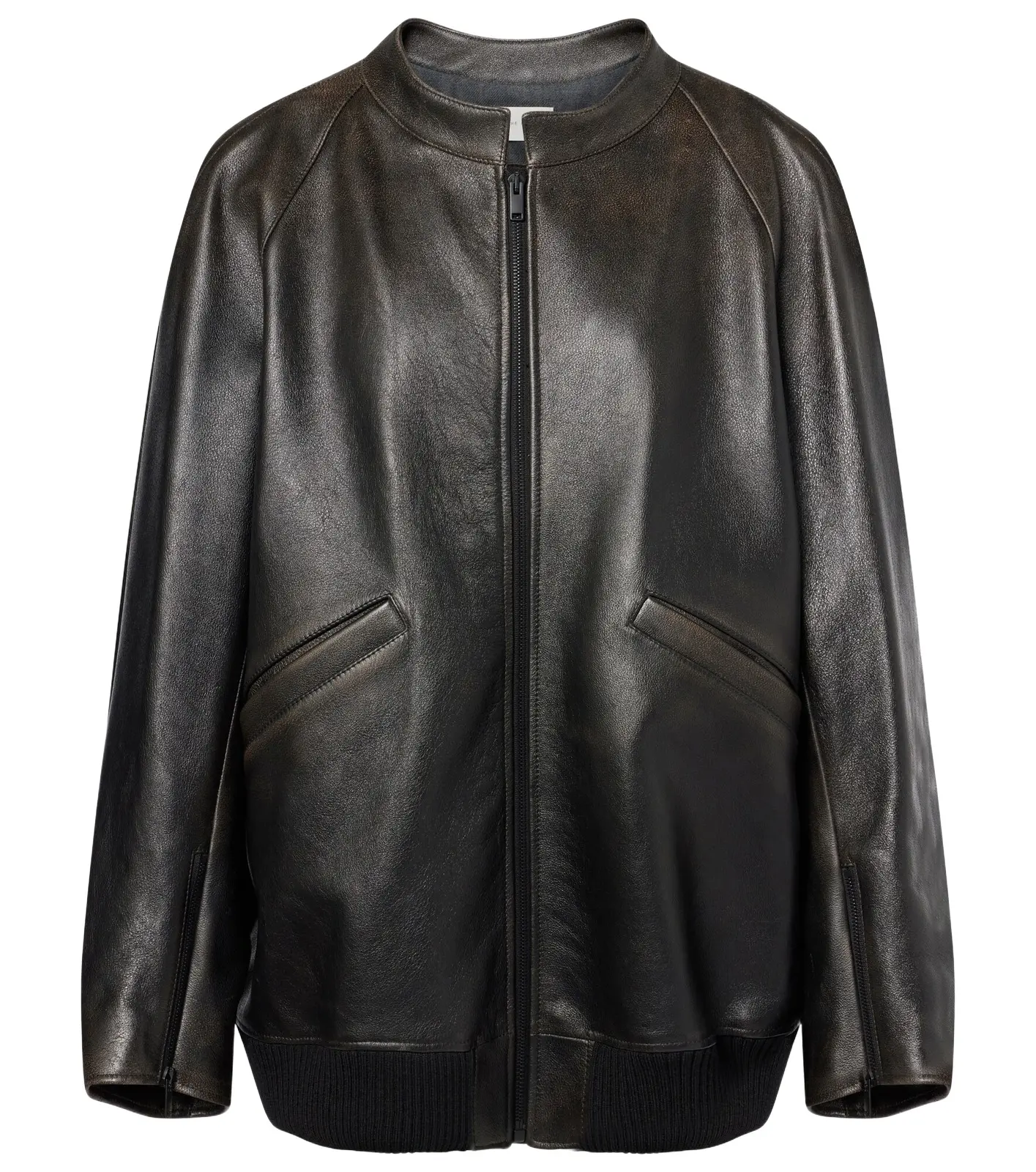 Kengia leather bomber jacket