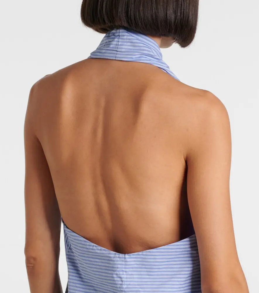 Balenciaga Striped deconstructed cotton top | Thumbnail 4