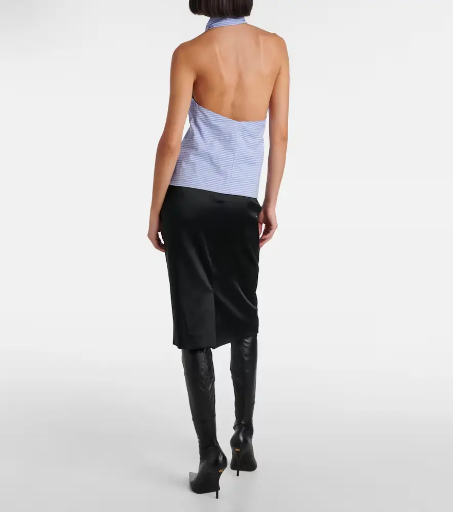 Balenciaga Striped deconstructed cotton top | Thumbnail 6