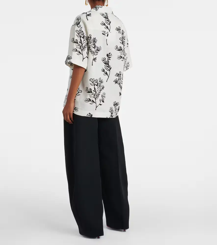 Jacquemus Jean floral linen bowling shirt | Thumbnail 5