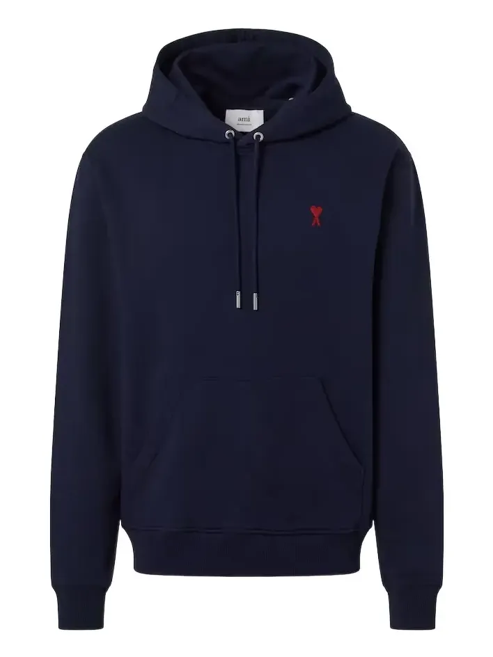 AMI PARIS Ami De Caur cotton fleece hoodie