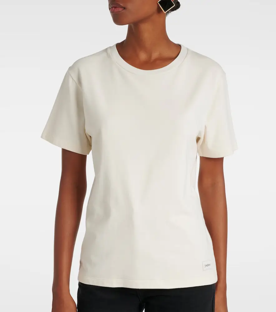 Saint Laurent Cotton-blend jersey T-shirt | Thumbnail 3 Saint Laurent Cotton-blend jersey T-shirt | Thumbnail 3