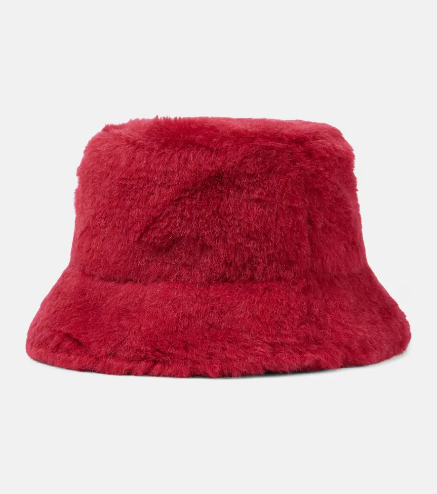 Max Mara Figura wool and silk teddy bucket hat | Thumbnail 3